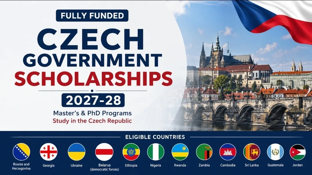 Czech Government Scholarships for International Students 2027-28 | Fully Funded