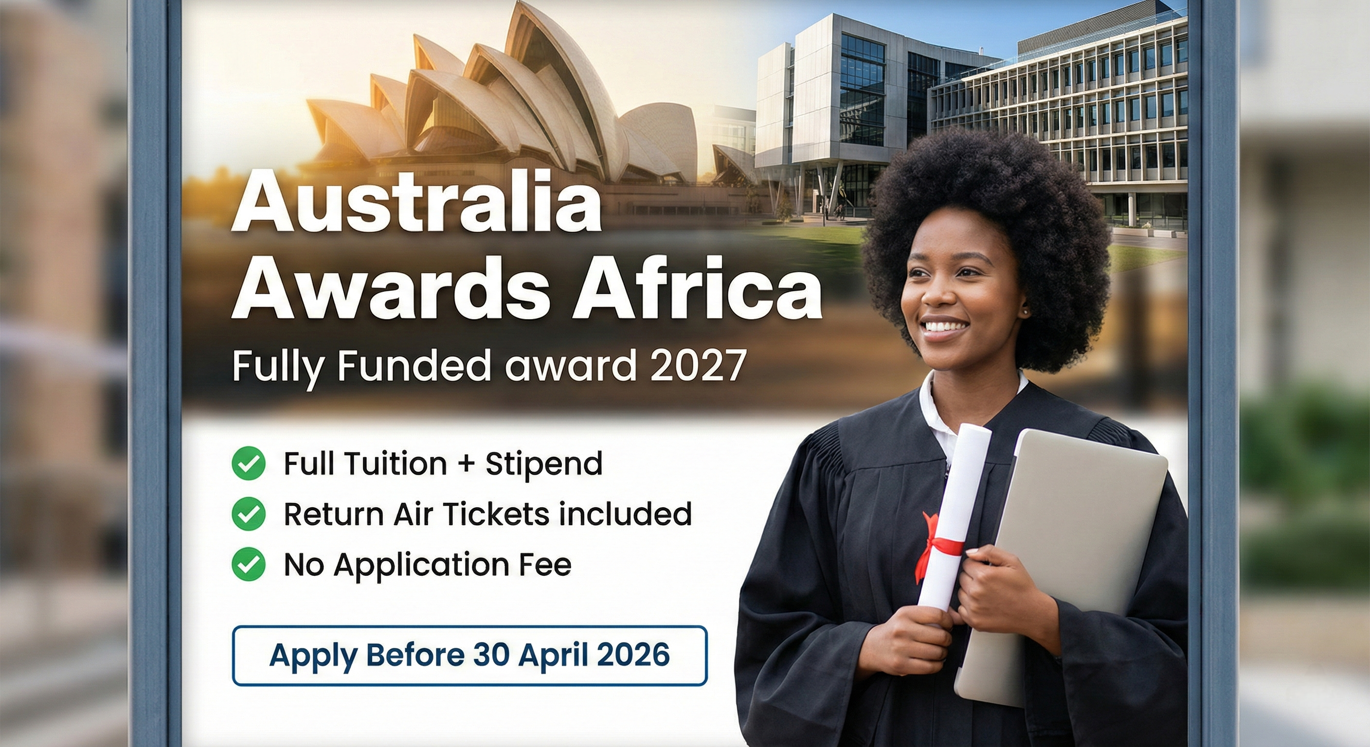 Australia Awards Scholarships (Africa) – 2027 Intake – Fully Funded Scholarship in Australia 
